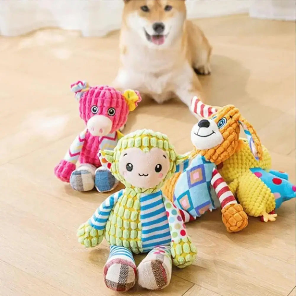 Invincible Squeaker Plush Toy for Heavy Chewers