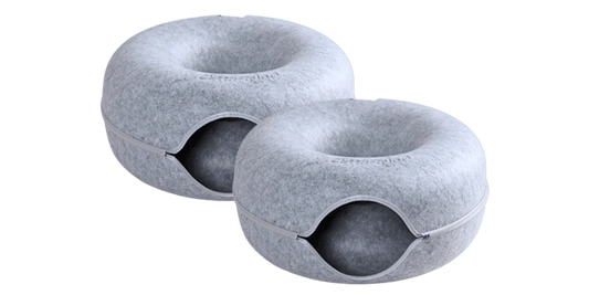 Donut Cat Bed Interactive Tunnel