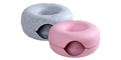 Donut Cat Bed Interactive Tunnel