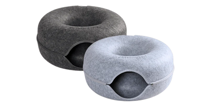 Donut Cat Bed Interactive Tunnel