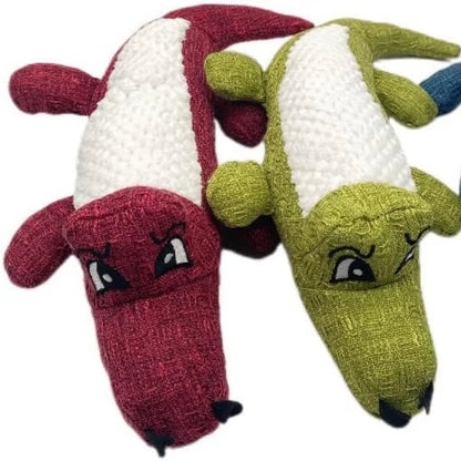 Unrippable Squeaky Crocodile Plush for Heavy Chewers 🐾