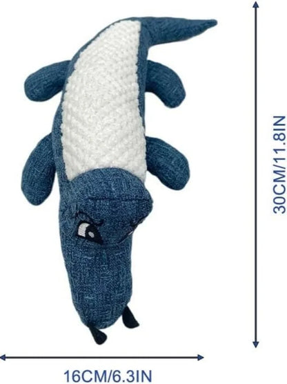 Unrippable Squeaky Crocodile Plush for Heavy Chewers 🐾