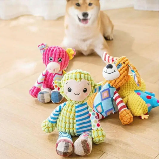 Invincible Squeaker Plush Toy for Heavy Chewers